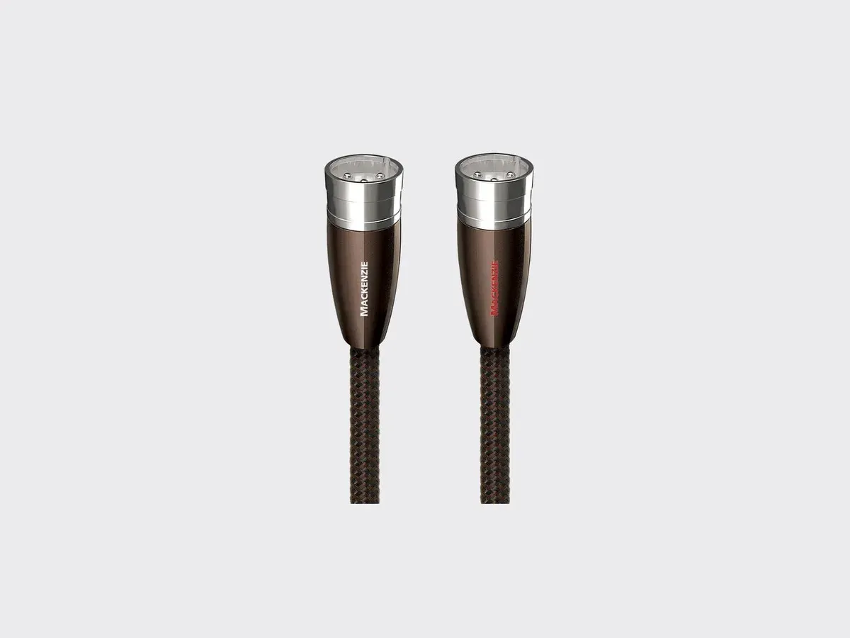 AudioQuest Mackenzie XLR-Kabel, zwei Stecker mit braunem Mantel
