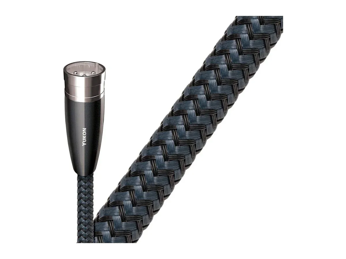 AudioQuest Yukon XLR-Kabel mit blau-schwarzem Geflecht